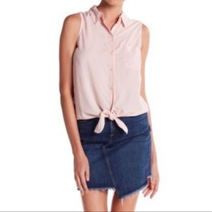Janera Sleeveless Tie Shirt